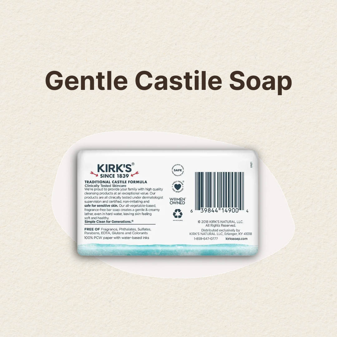 Kirk’s Fragrance-Free Castile Bar 4 oz