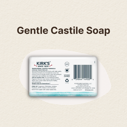 Kirk’s Fragrance-Free Castile Bar 4 oz