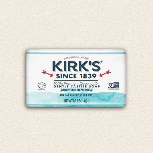 Kirk’s Fragrance-Free Castile Bar 4 oz